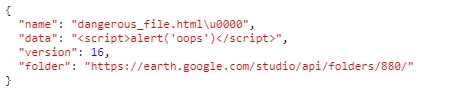 JSON request with modified parameters