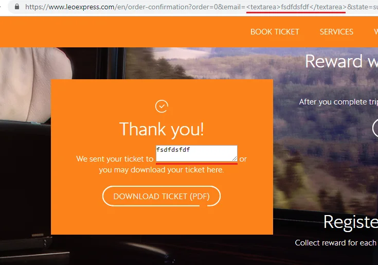 Reflected XSS