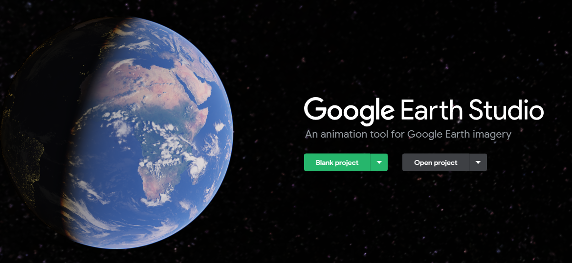 Google Earth Studio Splash Screen